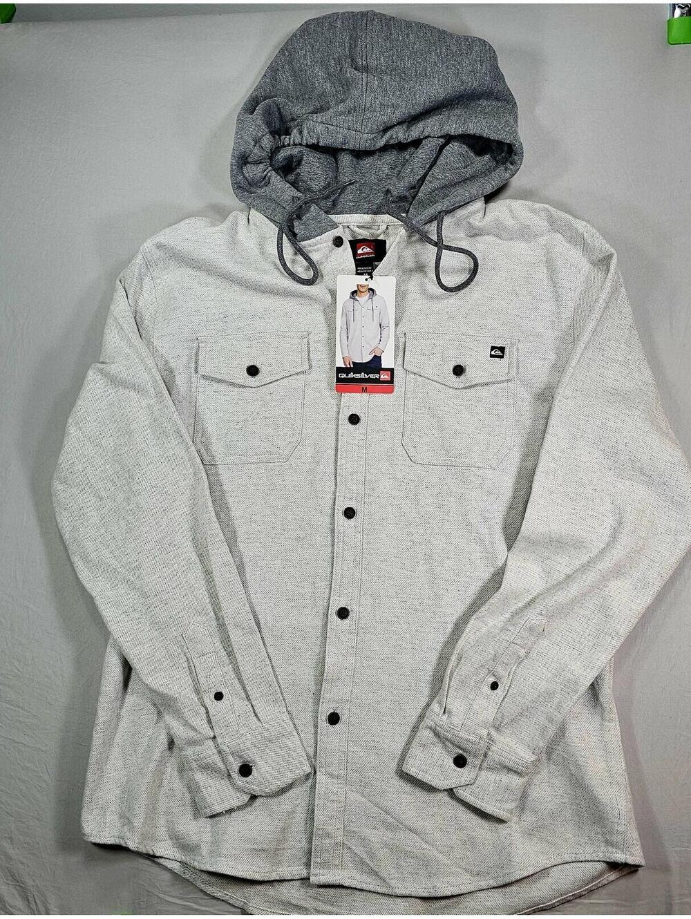 Quiksilver Men's Hooded Button-Up Shirt
